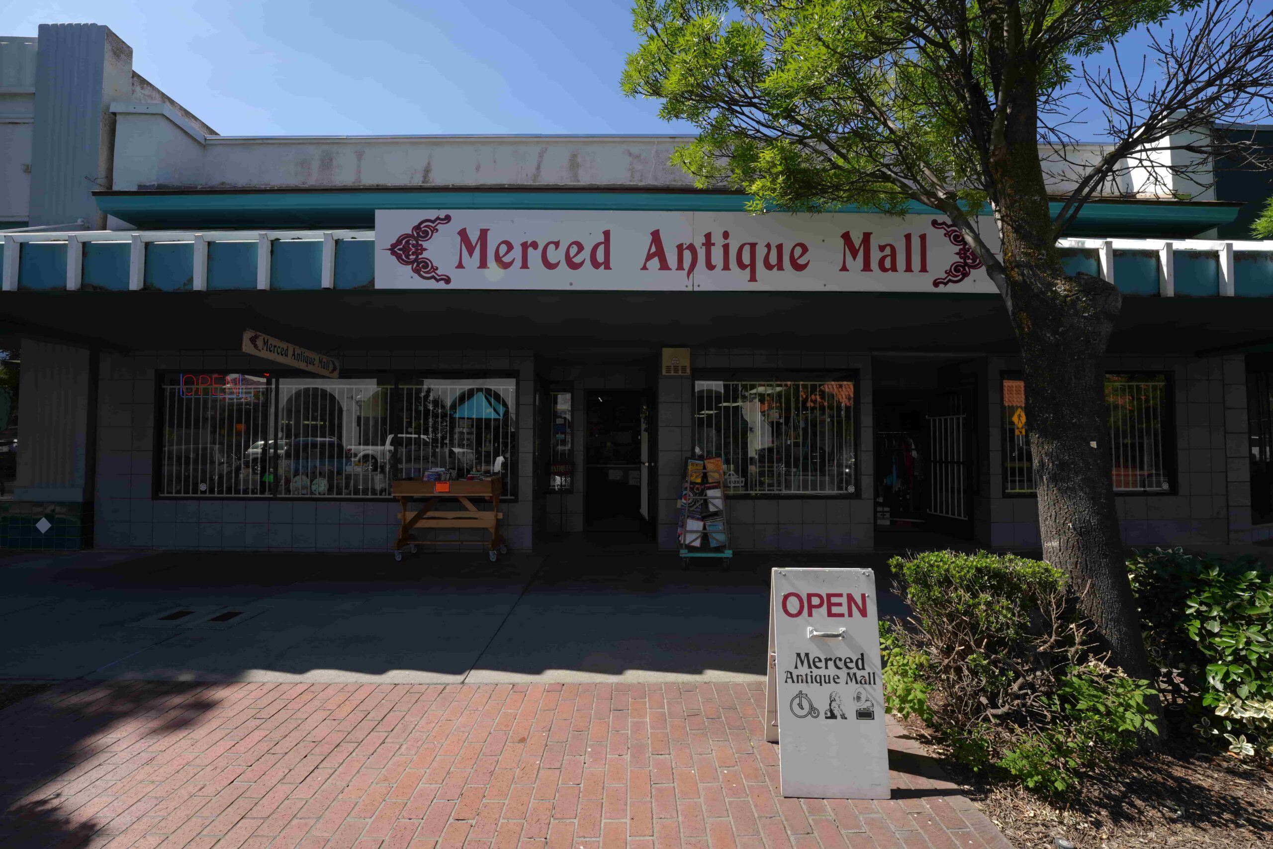 Local shops along Main Street Merced